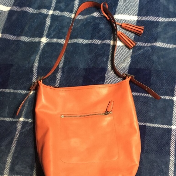 Authentic Orange Coach Shoulder Bag - Picture 3 of 3